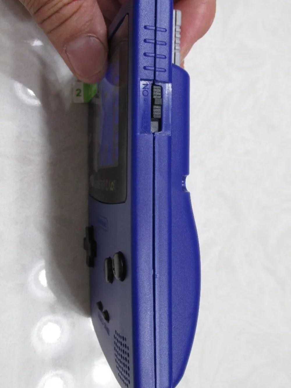 Refurbished to Like New Gameboy Color Backlit Screen Purple Audio Amplifier